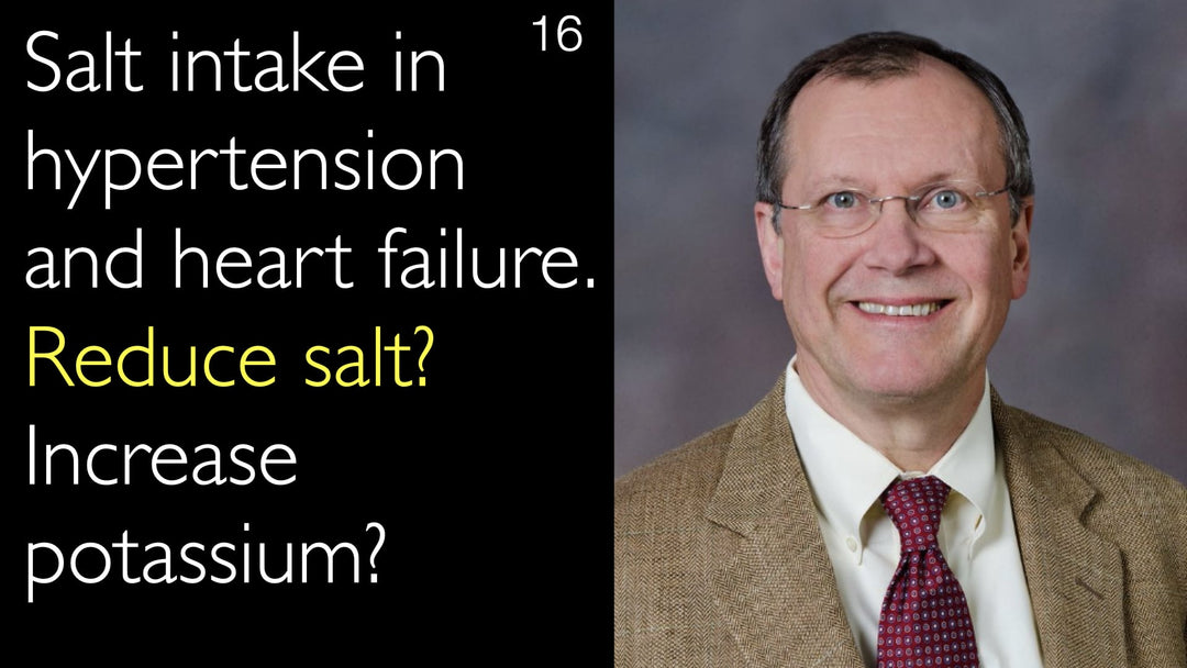 Apport en sel dans l'hypertension et l'insuffisance cardiaque 
 Faut-il réduire le sel ? Augmenter le potassium ? 
 16