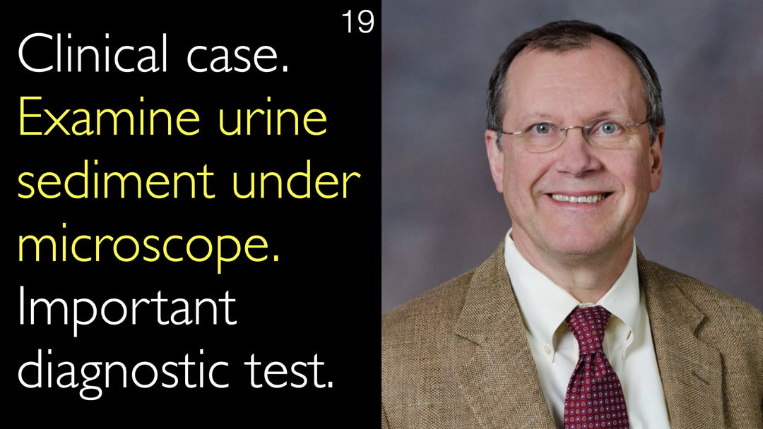 Cas clinique. L'examen microscopique du sédiment urinaire constitue un test diagnostique essentiel. 19
