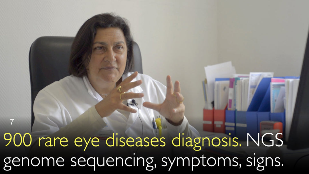 900 diagnostics de maladies oculaires rares. Séquençage génomique de nouvelle génération (NGS), symptômes et signes cliniques. 7
