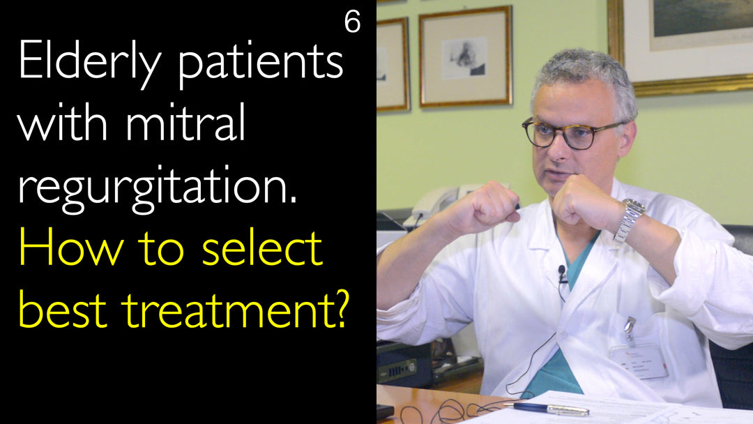 Chez les patients âgés présentant une régurgitation mitrale, comment déterminer la meilleure option thérapeutique ?