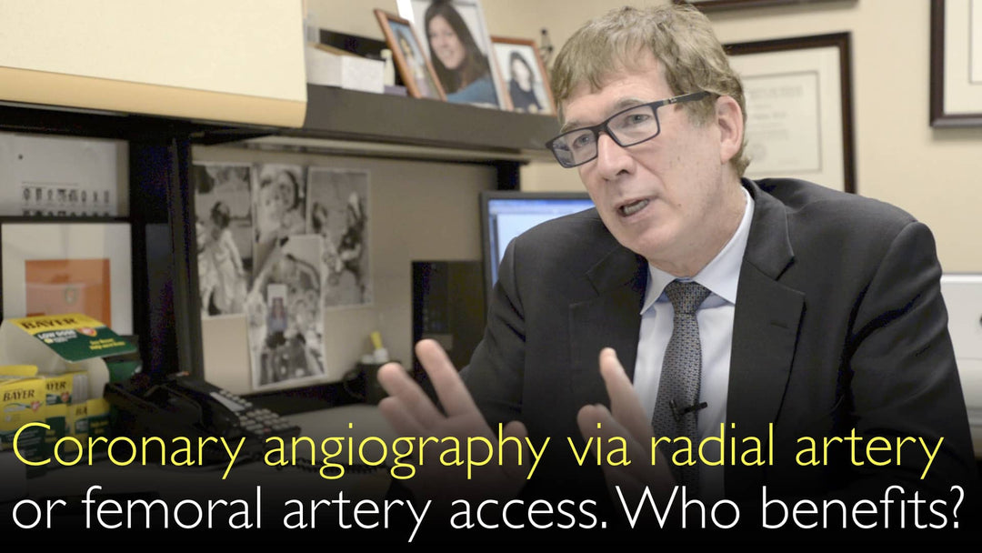 Angiographie coronaire par voie radiale ou fémorale
