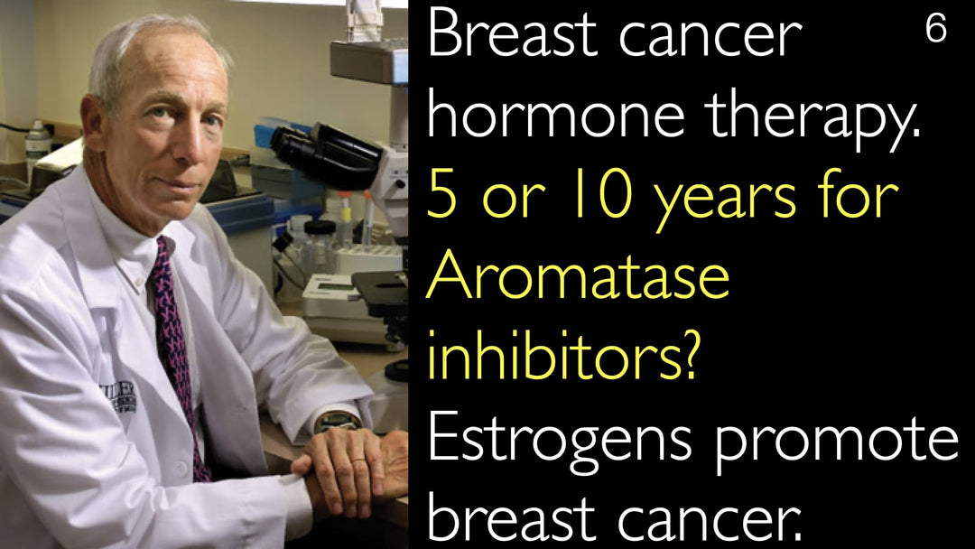 Thérapie hormonale du cancer du sein : 5 ou 10 ans d’inhibiteurs de l’aromatase ? Les œstrogènes stimulent la croissance du cancer du sein.