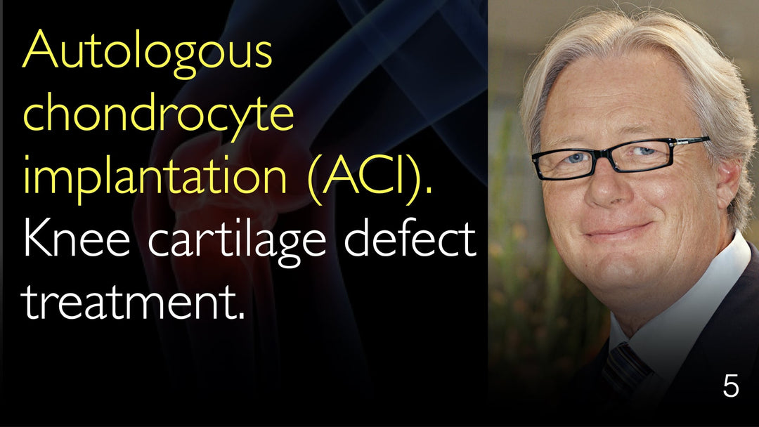 Implantation autologue de chondrocytes (IAC). Traitement des lésions du cartilage du genou. 5