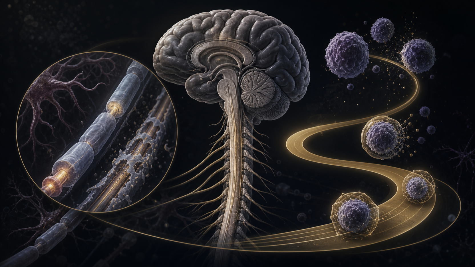 Original medical illustration for: Ocrelizumab for Multiple Sclerosis: A Comprehensive Patient Guide to Efficacy, Safety, and Treatment Considerations
