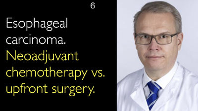 Carcinome œsophagien. Chimiothérapie néoadjuvante comparée à la chirurgie première. 6