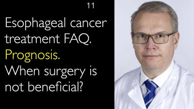 FAQ sur le traitement du cancer de l'œsophage 
 Pronostic 
 Le pronostic du cancer de l'œsophage dépend de plusieurs facteurs, notamment le stade de la maladie, l'état de santé