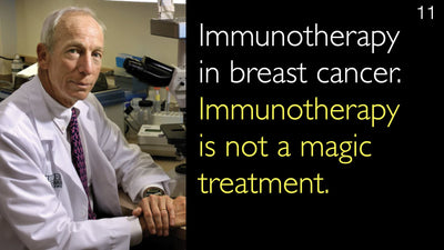 Immunothérapie dans le cancer du sein. L'immunothérapie n'est pas une solution miracle.