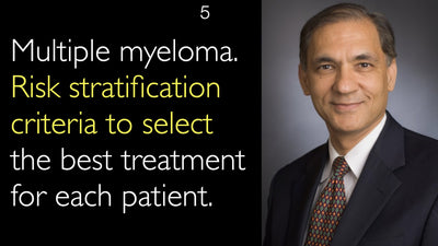 Myélome multiple 
 Critères de stratification du risque pour déterminer le traitement optimal adapté à chaque patient.
