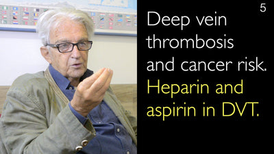 Thrombose veineuse profonde et risque de cancer. Héparine et aspirine dans la prise en charge de la TVP.