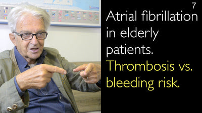 Fibrillation auriculaire chez les personnes âgées : équilibre entre risque thrombotique et risque hémorragique. 7