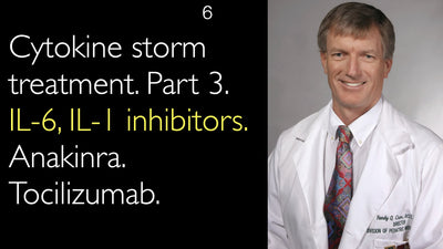 Traitement de la tempête cytokinique. Partie 3. Inhibiteurs de l'IL-6 et de l'IL-1 : Anakinra et Tocilizumab.