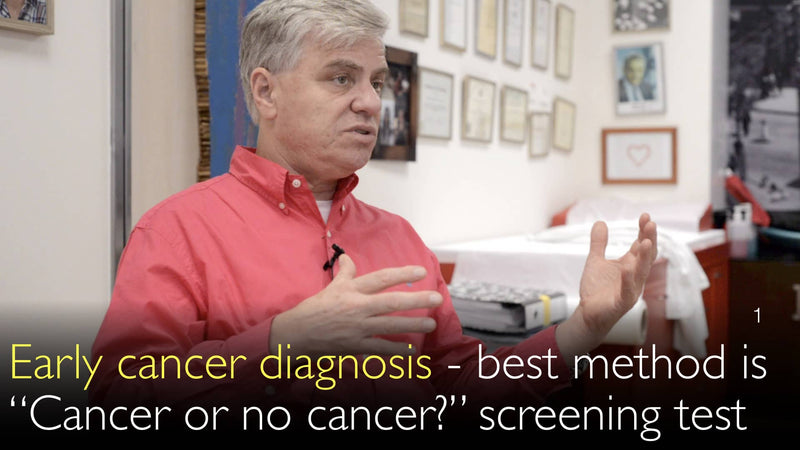 Diagnosing cancer early. Cancer or no cancer? Screening test. 1