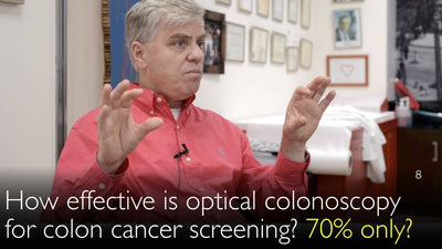 Quelle est l'efficacité de la coloscopie optique pour le dépistage du cancer colorectal ? Seulement 70 % ? 
 La coloscopie optique reste l'examen de référence pour le dépistage du